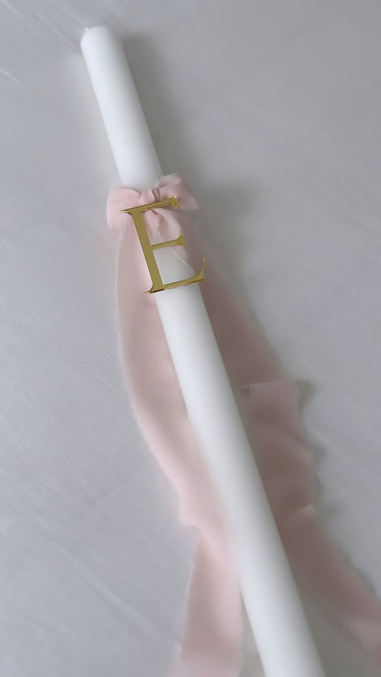 Orthodox christening candle