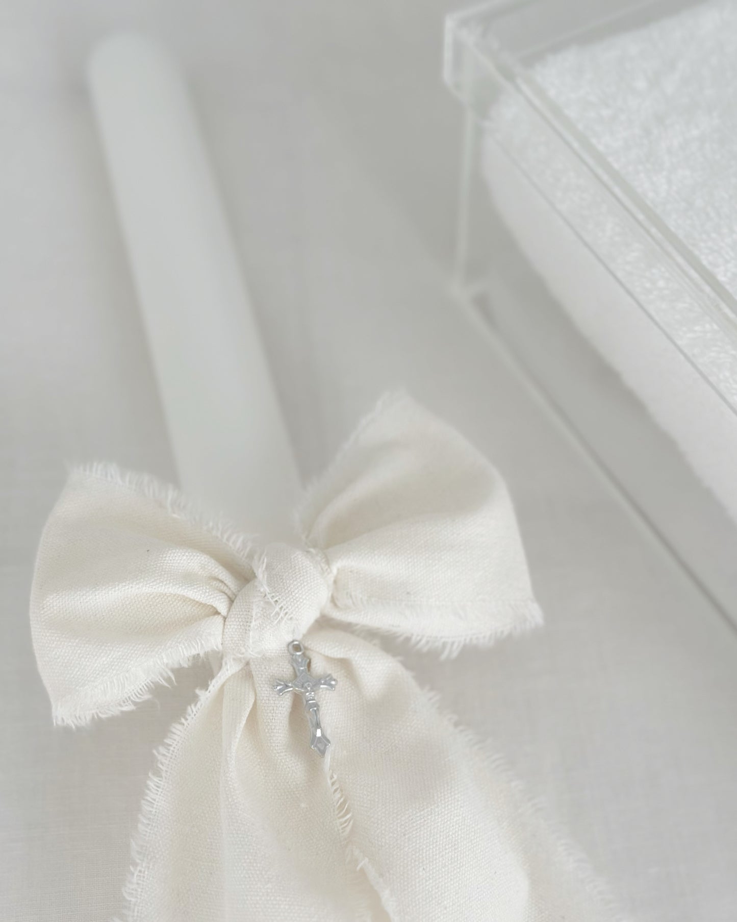 Orthodox christening candle