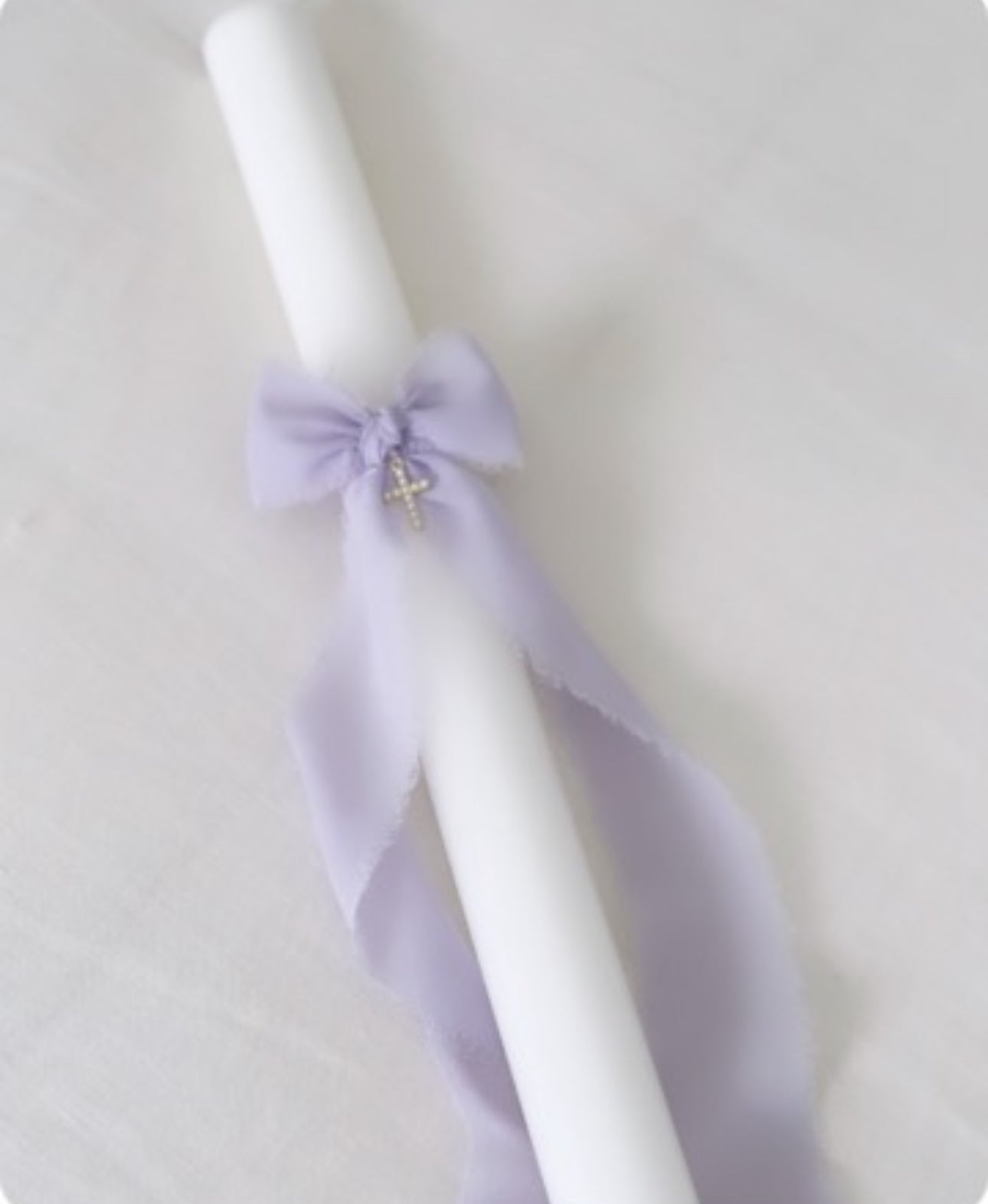 Orthodox christening candle